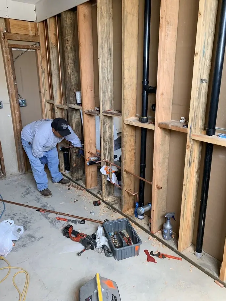 Commercial rough-in plumbing for Gas Line Repair in Brookcroft